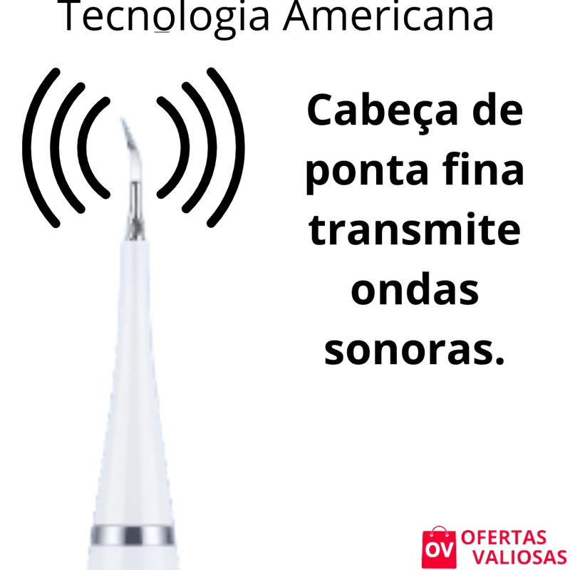 Limpador Dental Sonic©-Removedor de Tartaro, Manchas e Sujeiras Indesejadas