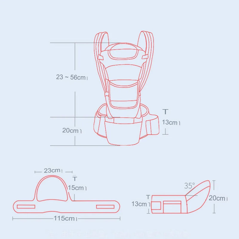 Ergonomic baby kangaroo - Ergonômico canguru bebê