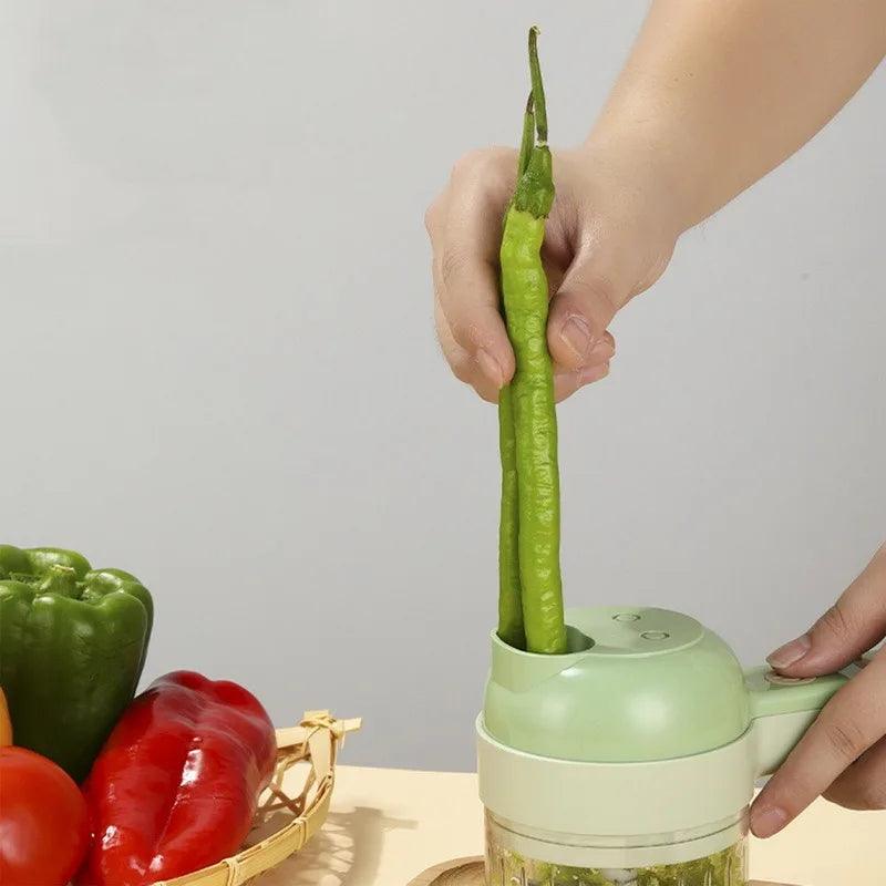 Handheld Elétrica Vegetable Cutter - Cortador de Legumes - Ofertasvaliosas